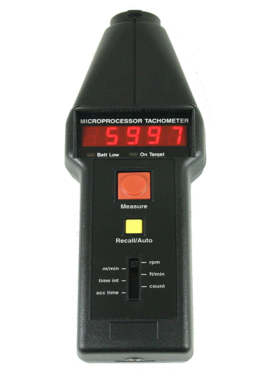 Compact CT6 Optical / Contact Handheld Tachometer with LED Display