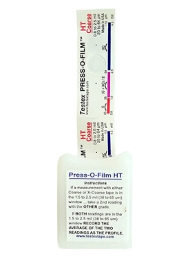 Testex Coarse Grade Press-O-Film Replica Tape Range 0.8 to 2.5 mils / 20 to 64 microns