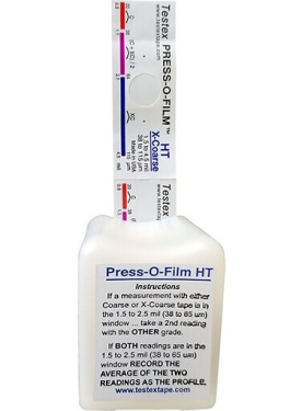 Testex X-Coarse Grade Press-O-Film Replica Tape Range 1.5 to 4.5 mils / 38 to 115 microns